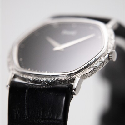 Montre Piaget extra-plate or blanc