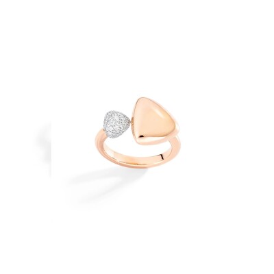 Bague Vhernier Freccia en or rose et diamants