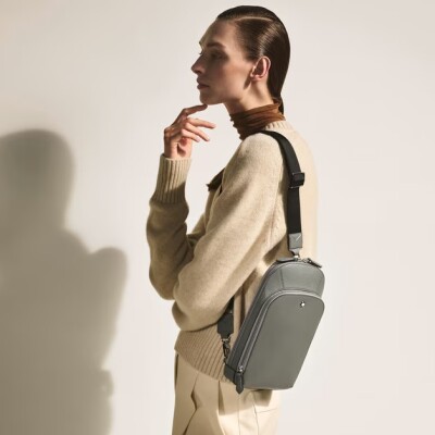 Sac Montblanc On-Body Moyen Modèle en Cuir Sartorial