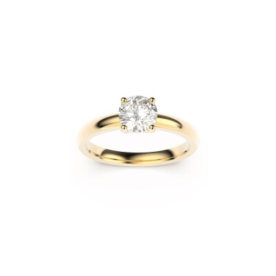 Bague solitaire Frojo en or jaune et diamant