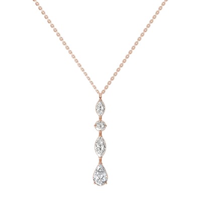 Pendentif Frojo en or rose et diamants