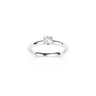Bague solitaire Frojo en or blanc et diamant