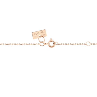 Collier Vanrycke Cubix en or rose et diamants