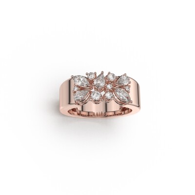 Bague Frojo en or rose et diamants