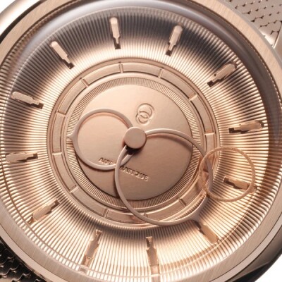Montre Beaubleu La Pièce n°2 - Or Rose automatique cadran or rose bracelet en cuir 39 mm