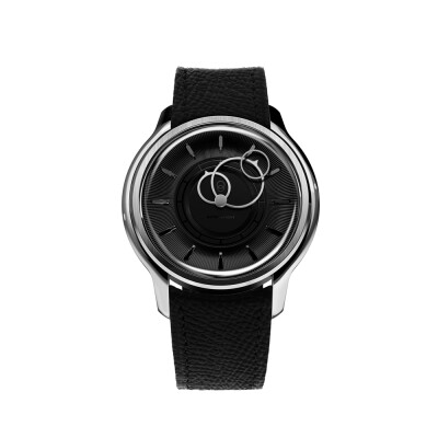 Montre Beaubleu La Pièce n°2 - Noir automatique cadran noir bracelet en cuir 39 mm