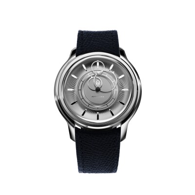 Montre Beaubleu La Pièce n°2 - Argent automatique cadran argent bracelet en cuir 39 mm