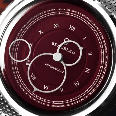 Montre Beaubleu La Pièce n°1 - Lie de vin automatique cadran bordeaux bracelet en acier 39 mm