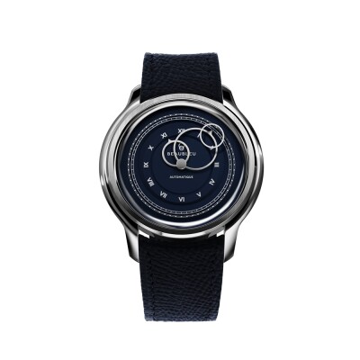 Montre Beaubleu La Pièce n°1 - Bleu Empire automatique cadran bleu bracelet en cuir 39 mm