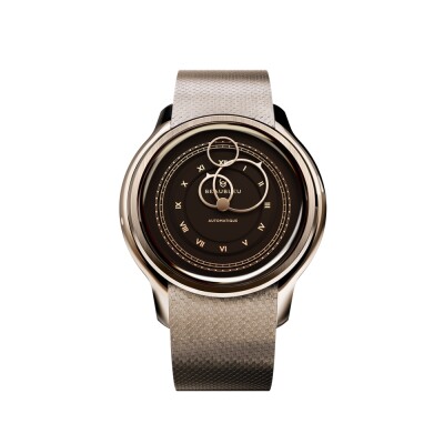 Montre Beaubleu La Pièce n°1 - Moka automatique cadran marron bracelet en acier 39 mm
