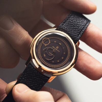 Montre Beaubleu La Pièce n°1 - Moka automatique cadran marron bracelet en cuir 39 mm