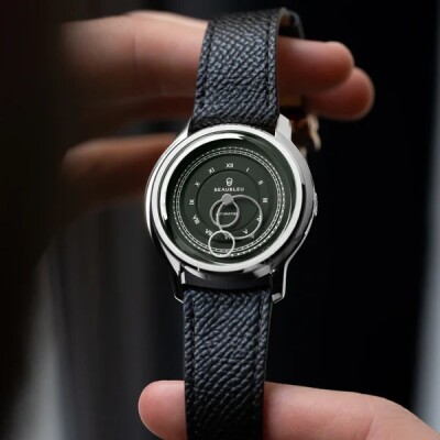 Montre Beaubleu La Pièce n°1 - Vert Olive automatique cadran vert bracelet en cuir 39 mm