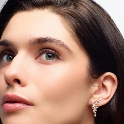 Boucles d'oreille Frojo en or rose et diamants