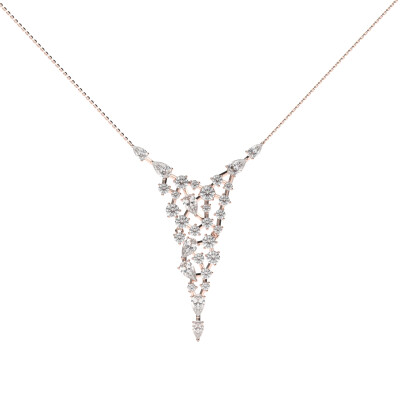 Collier Frojo en or rose et diamants