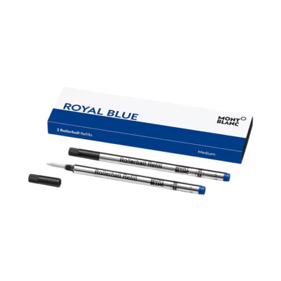 2x Recharges pour Rollerball Montblanc, Royal Blue