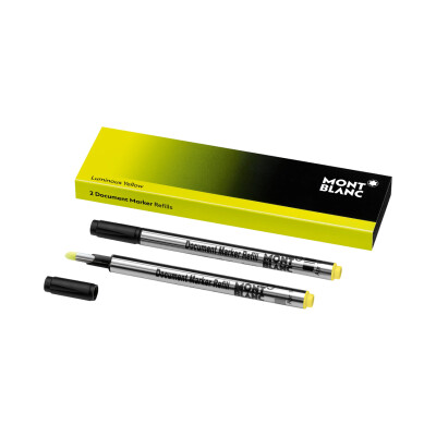 Montblanc 2x Recharges pour Surligneur, Luminous Yellow