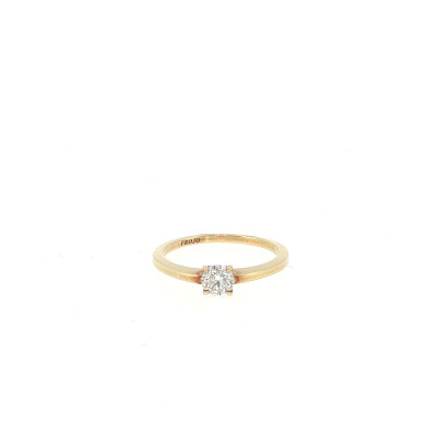 Bague solitaire Frojo en or jaune et diamant