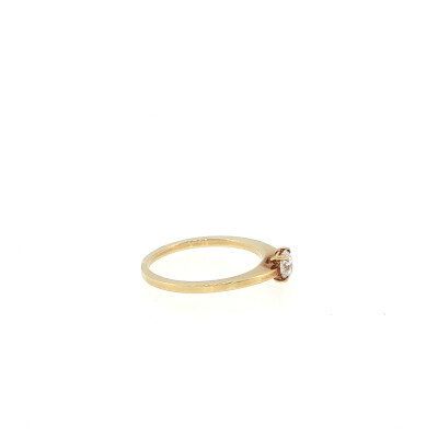 Bague solitaire Frojo en or jaune et diamant