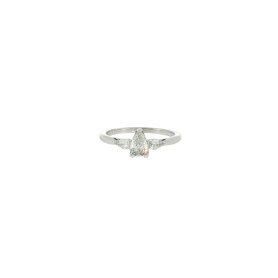Bague solitaire Frojo en or blanc et diamants