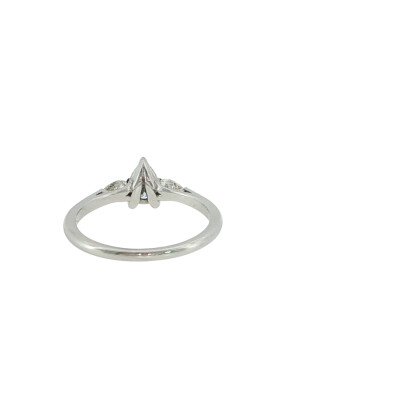 Bague solitaire Frojo en or blanc et diamants