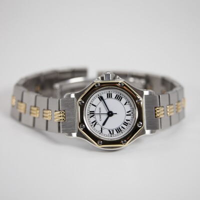 Montre Cartier Santos Ronde or jaune