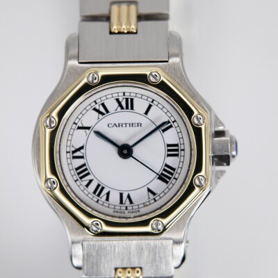 Montre Cartier Santos Ronde or jaune