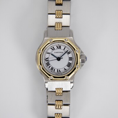 Montre Cartier Santos Ronde or jaune