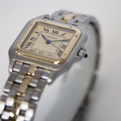 Montre Cartier Panthère Moyen Modèle or et acier