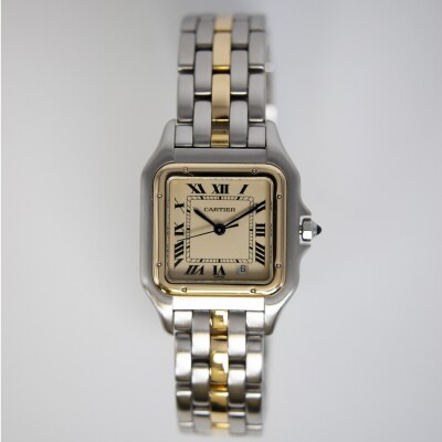 Montre Cartier Panthère Moyen Modèle or et acier