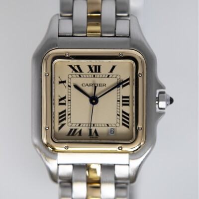Montre Cartier Panthère Moyen Modèle or et acier