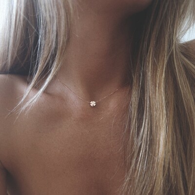Collier Trèfle Vanrycke en or rose et diamants