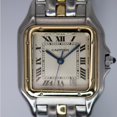 Montre Cartier Panthère Moyen Modèle or et acier