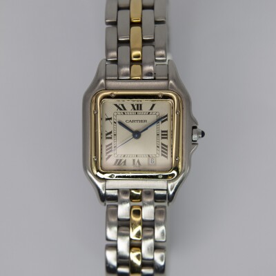 Montre Cartier Panthère Moyen Modèle or et acier