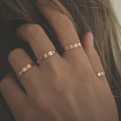 Bague Skin Tatoo 3.0 en or rose