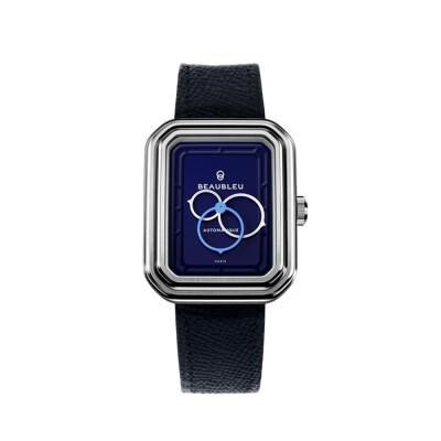 Montre Beaubleu Ecce Figura Smalt bracelet bleu grainé