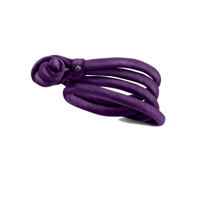 Bracelet Ole Lynggaard sweet drops soie violet large