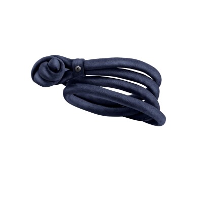 Bracelet Ole Lynggaard sweet drops soie bleue médium