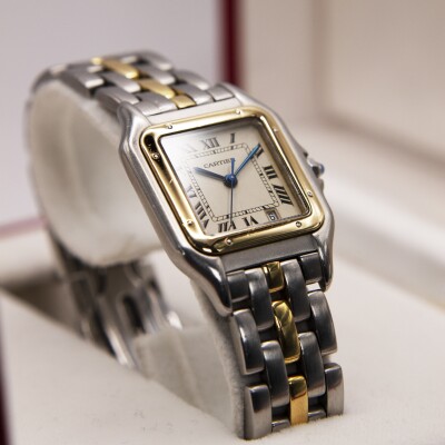Montre Cartier Panthère Moyen Modèle or et acier