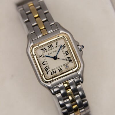 Montre Cartier Panthère Moyen Modèle or et acier