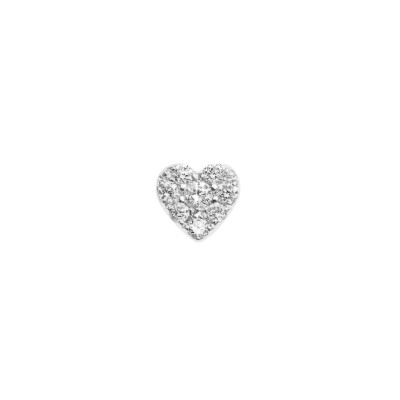 Piercing Djula coeur en or blanc et diamants