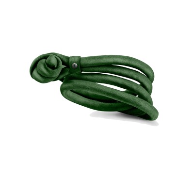 Bracelet Ole Lynggaard sweet drops soie émeraude small