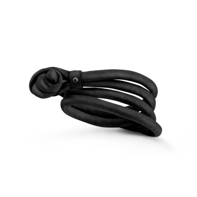 Bracelet Ole Lynggaard sweet drops soie noir small
