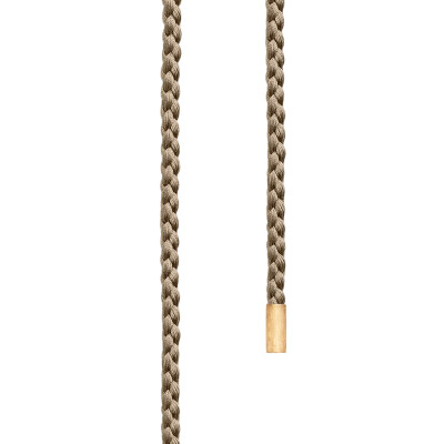 Collier Ole Lynggaard String en soie beige et or jaune