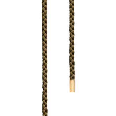 Collier Ole Lynggaard String en soie vert olive et or jaune