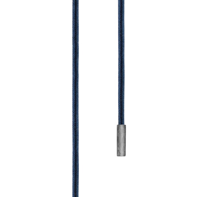 Collier Ole Lynggaard String en soie bleue et argent