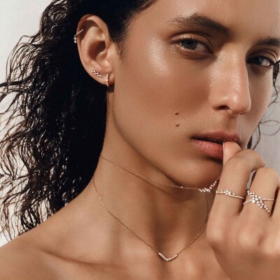 Collier Djula Vénus en or blanc et diamants
