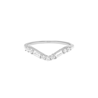 Bague Djula V en or blanc et diamants