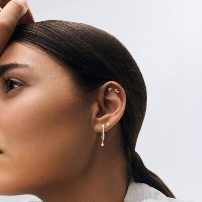 Piercing Djula cible en or blanc et diamants