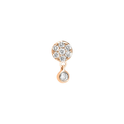 Piercing Djula pampille en or rose et diamants