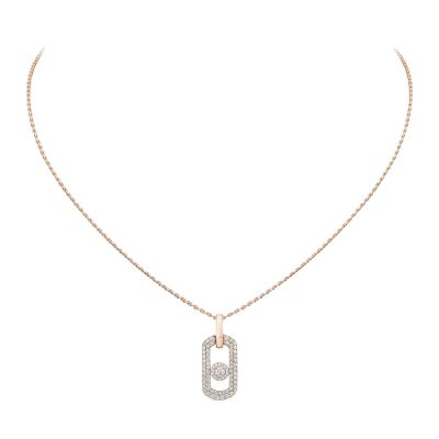 Collier Messika So Move en or rose et diamants